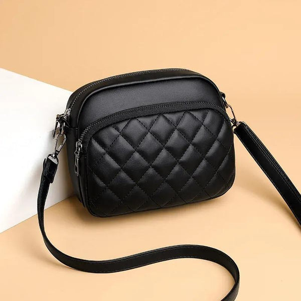 Chic Brow Pu Leather Embroidery Women's Shoulder Bag, C-AR-7 BLACK