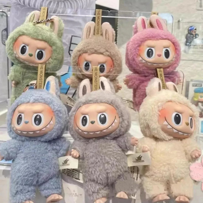 Labubu Doll Plush Toy & Keychain – Have a Seat Trending Cute Cartoon Character | Soft Stuffed Kawaii Anime Labubu Figure for Kids | Decorative Baby Doll | Gift for Girls Boys | Bed Shelf Decoration |