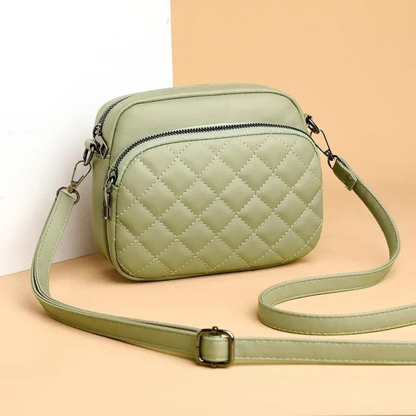 Chic Brow Pu Leather Embroidery Women's Shoulder Bag, C-AR-7 Green