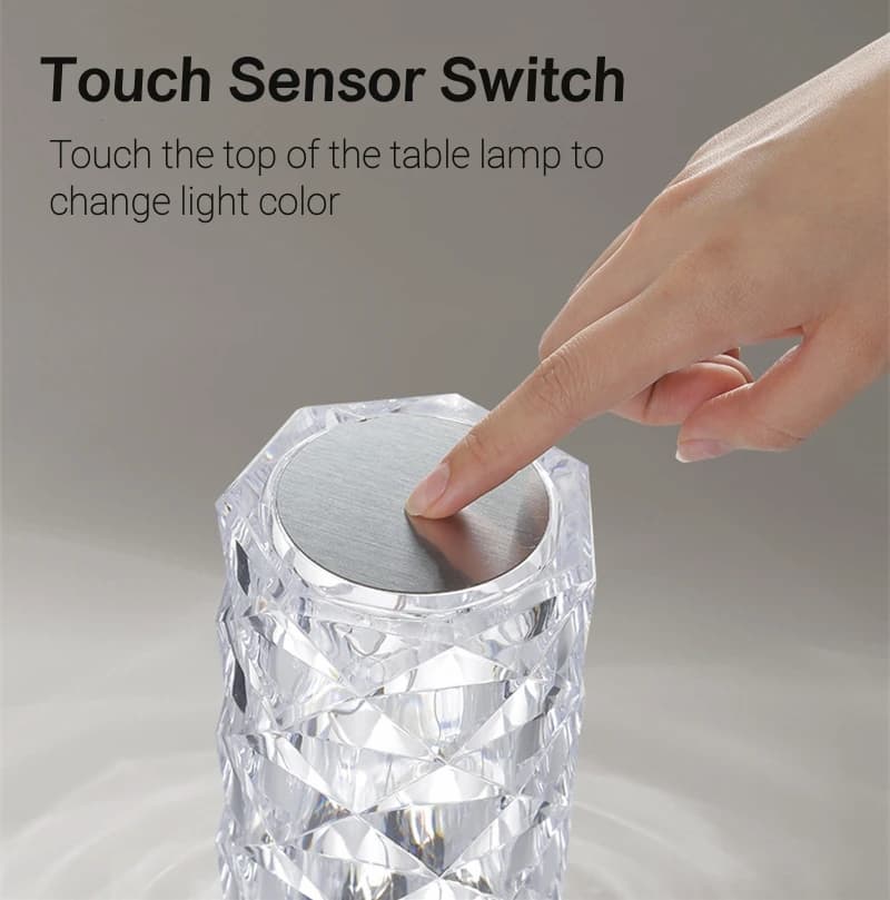 RGB Touchable Crystal Diamond Lamp