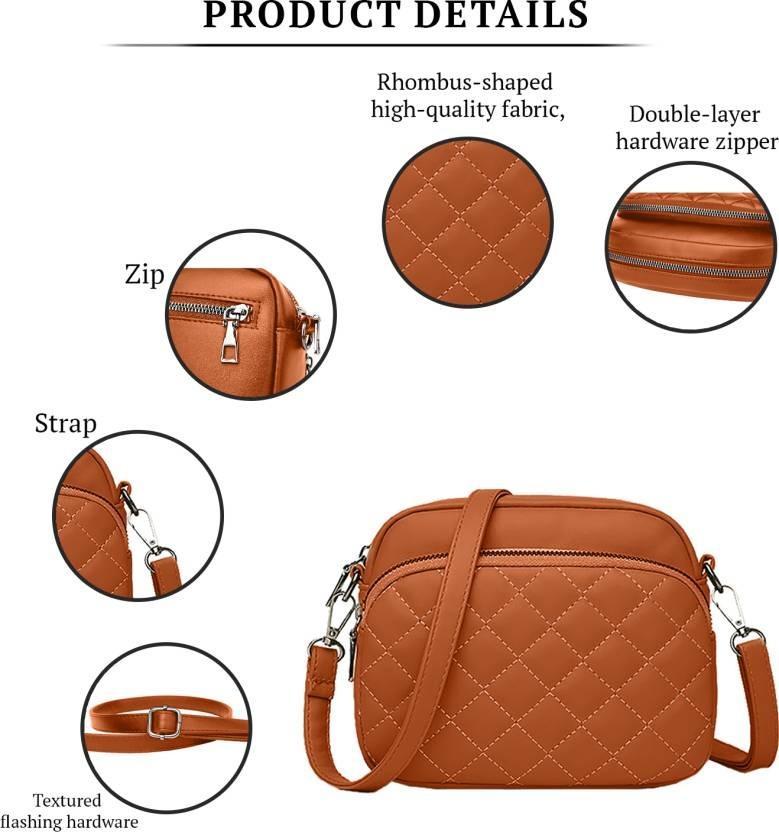 Chic Brow Pu Leather Embroidery Women's Shoulder Bag, C-AR-7 BROWN