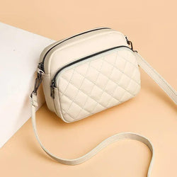 Chic Brow Pu Leather Embroidery Women's Shoulder Bag, C-AR-7 Beige